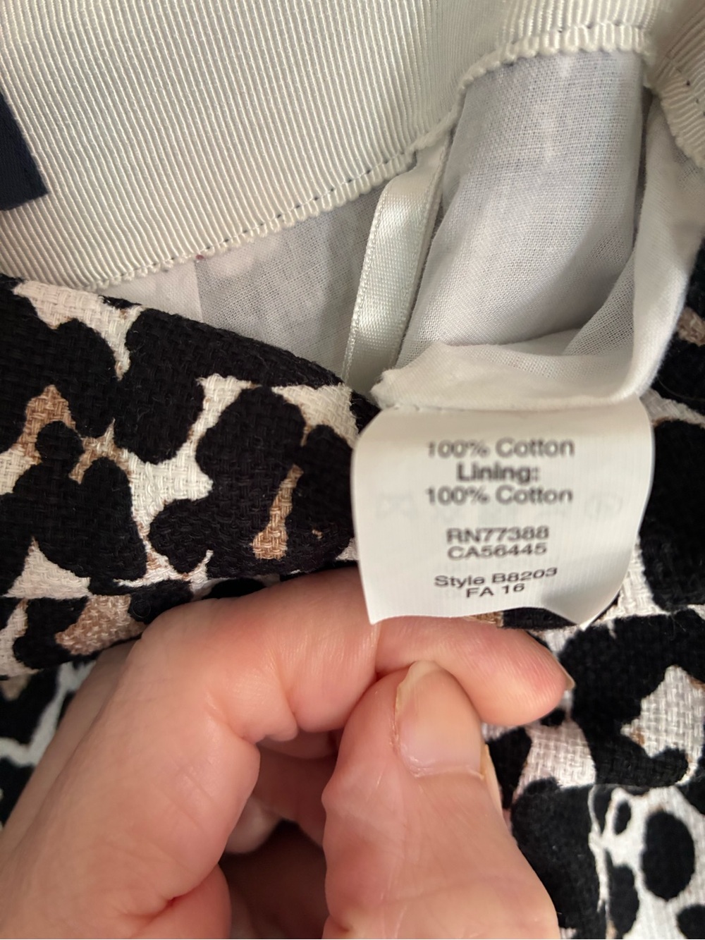 J. Crew Leopard Print Pencil Skirt - Black, White, Tan - Picture 5 of 5